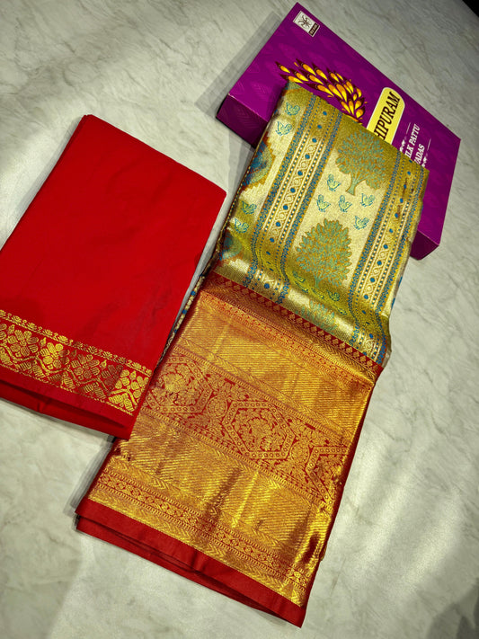 Adult Kanchi Pattu Lehenga Material