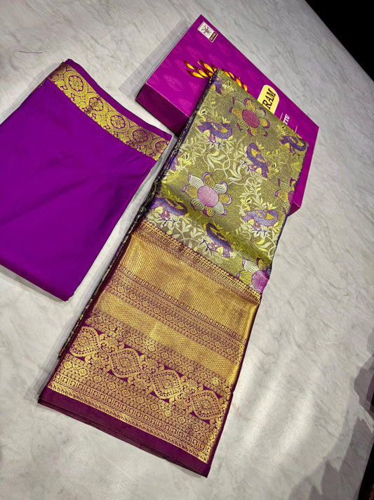 Adult Kanchi Pattu Lehenga Material
