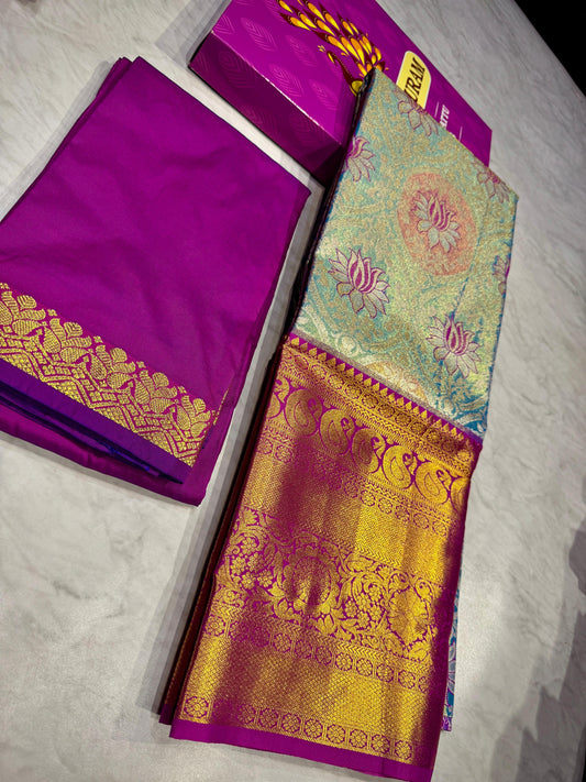 Adult Kanchi Pattu Lehenga Material