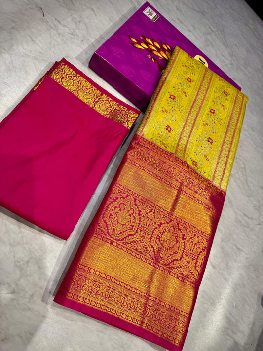 Adult Kanchi Pattu Lehenga Material