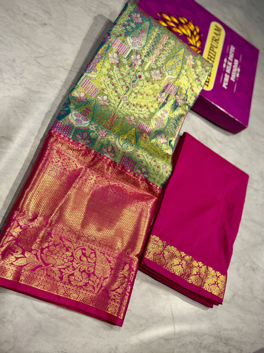 Adult Kanchi Pattu Lehenga Material