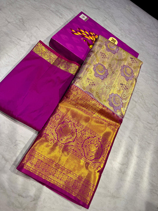 Adult Kanchi Pattu Lehenga Material