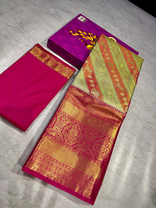 Adult Kanchi Pattu Lehenga Material