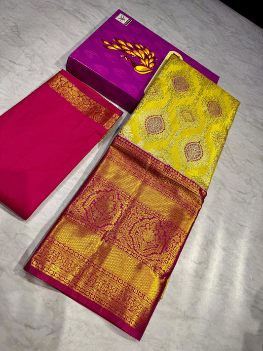 Adult Kanchi Pattu Lehenga Material