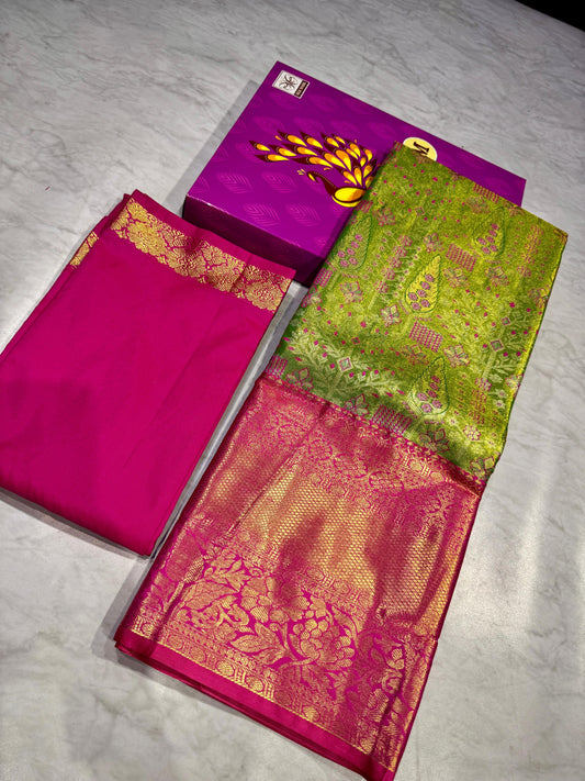 Adult Kanchi Pattu Lehenga Material