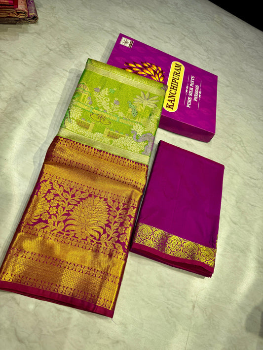 Adult Kanchi Pattu Lehenga Material