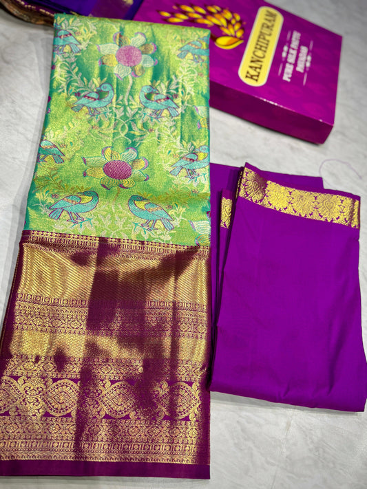 Adult Kanchi Pattu Lehenga Material