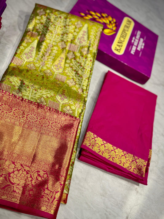 Adult Kanchi Pattu Lehenga Material