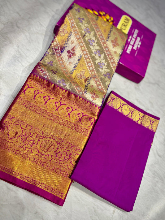 Adult Kanchi Pattu Lehenga Material