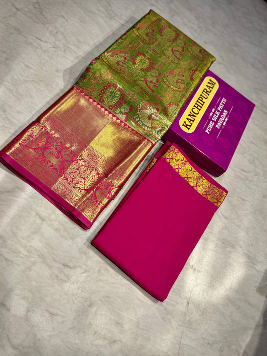 Adult Kanchi Pattu Lehenga Material