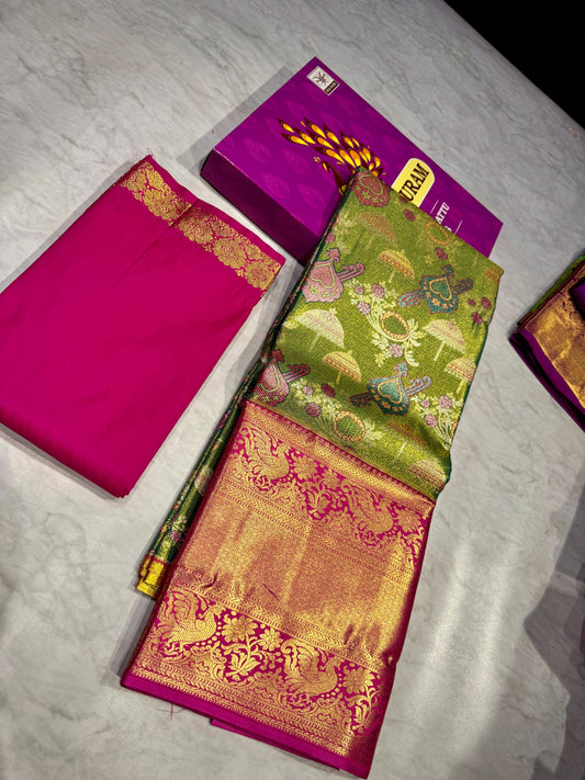 Adult Kanchi Pattu Lehenga Material