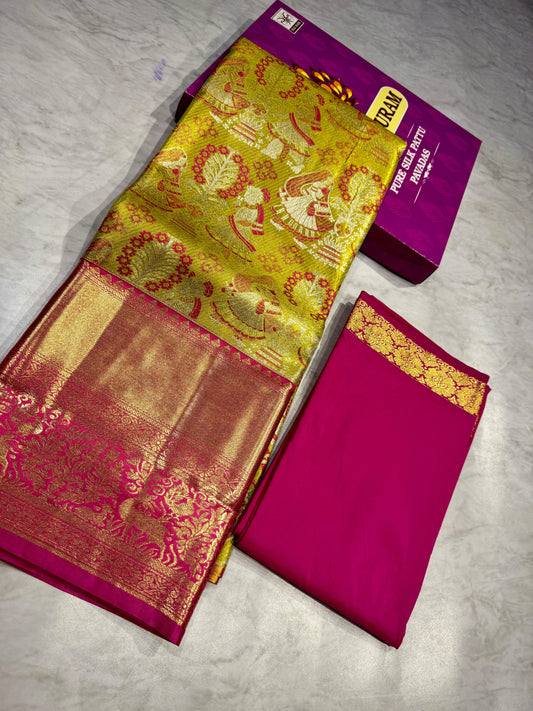 Adult Kanchi Pattu Lehenga Material