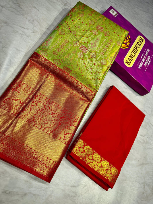 Adult Kanchi Pattu Lehenga Material