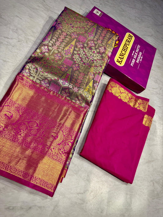 Adult Kanchi Pattu Lehenga Material