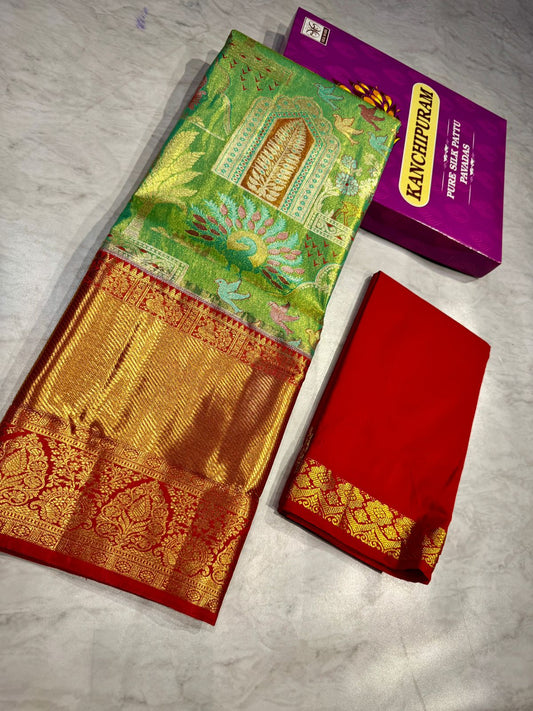 Adult Kanchi Pattu Lehenga Material