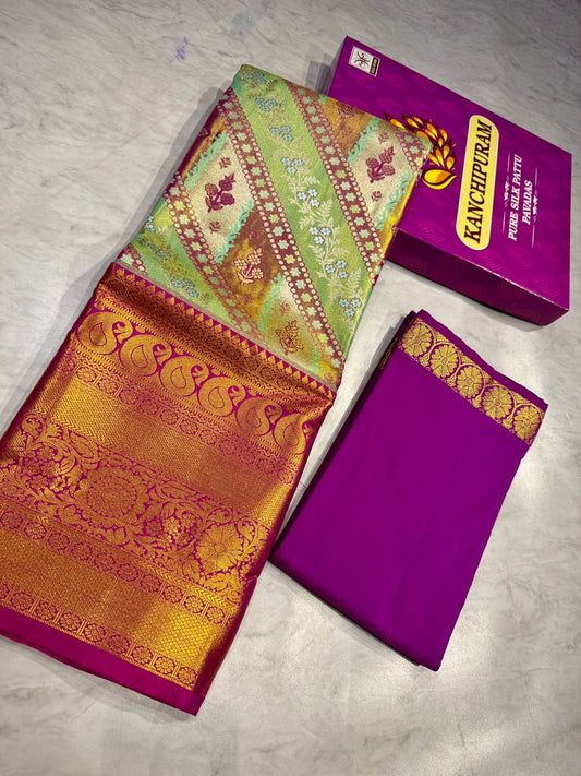 Adult Kanchi Pattu Lehenga Material