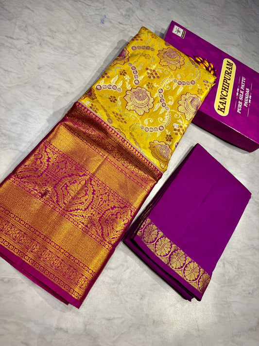 Adult Kanchi Pattu Lehenga Material