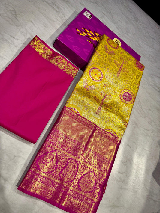 Adult Kanchi Pattu Lehenga Material