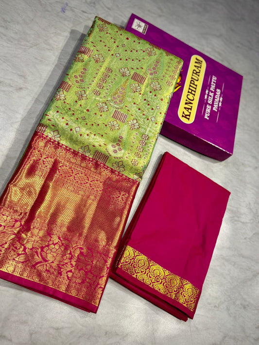 Adult Kanchi Pattu Lehenga Material