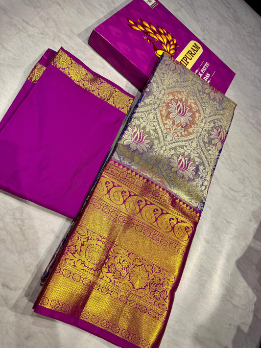 Adult Kanchi Pattu Lehenga Material