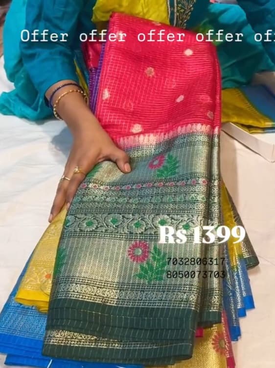 Kanchi Kora Pattu Saree
Saree
Budget Saree
Nice Saree
Gift for Mother Present for Mother
Gift for mom Present for Mom
Gift for Gf  Present for Gf