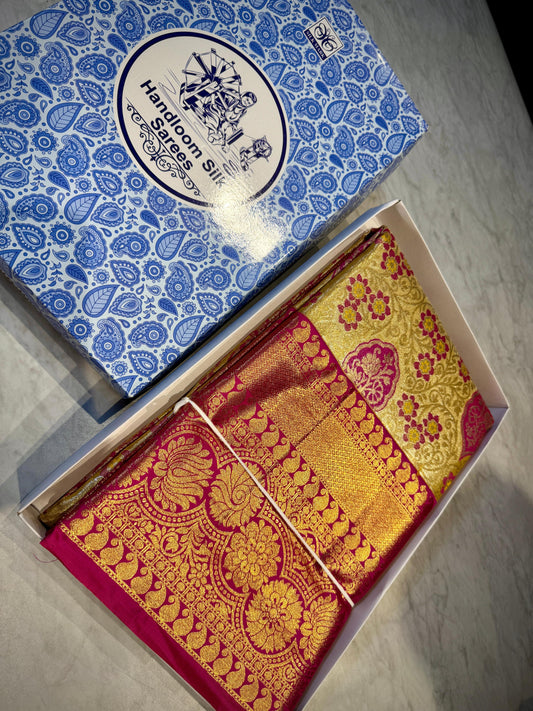 Kanchipuram Meena Weaving Saree