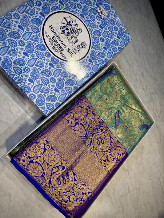 Kanchipuram Meena Weaving Saree