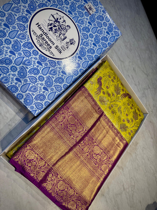 Kanchipuram Meena Weaving Saree