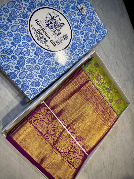 Kanchipuram Meena Weaving Saree