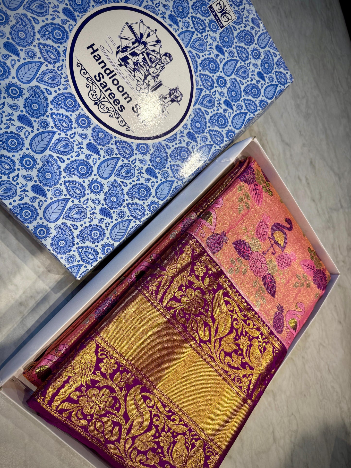 Kanchipuram Meena Weaving Saree