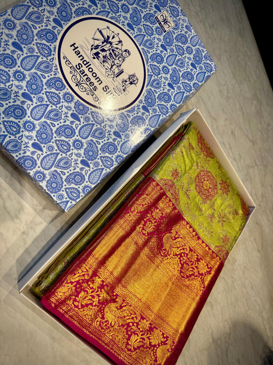 Kanchipuram Meena Weaving Saree