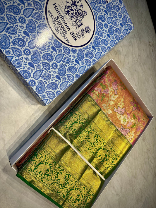 Kanchipuram Meena Weaving Saree