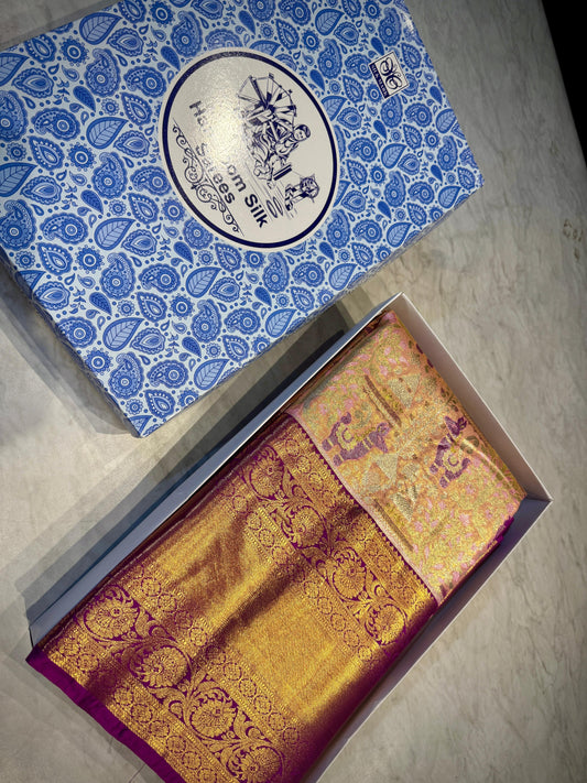 Kanchipuram Meena Weaving Saree