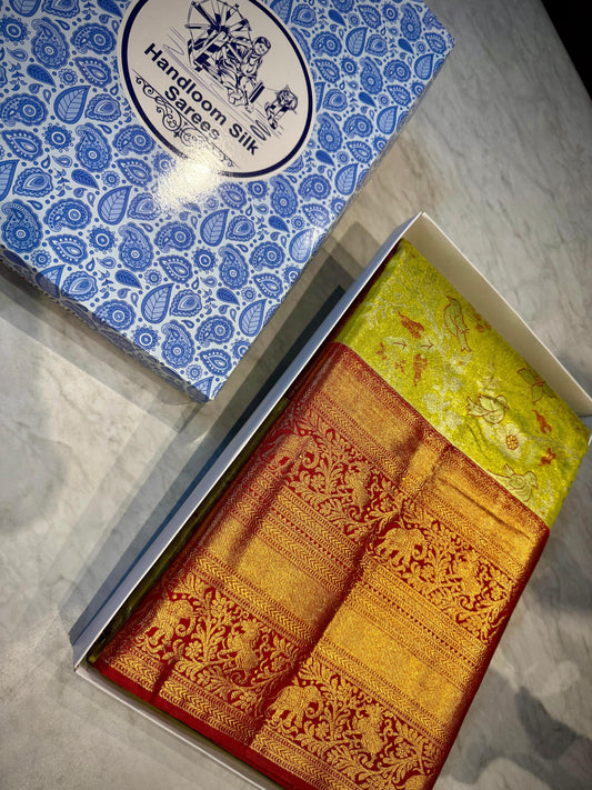 Kanchipuram Meena Weaving Saree