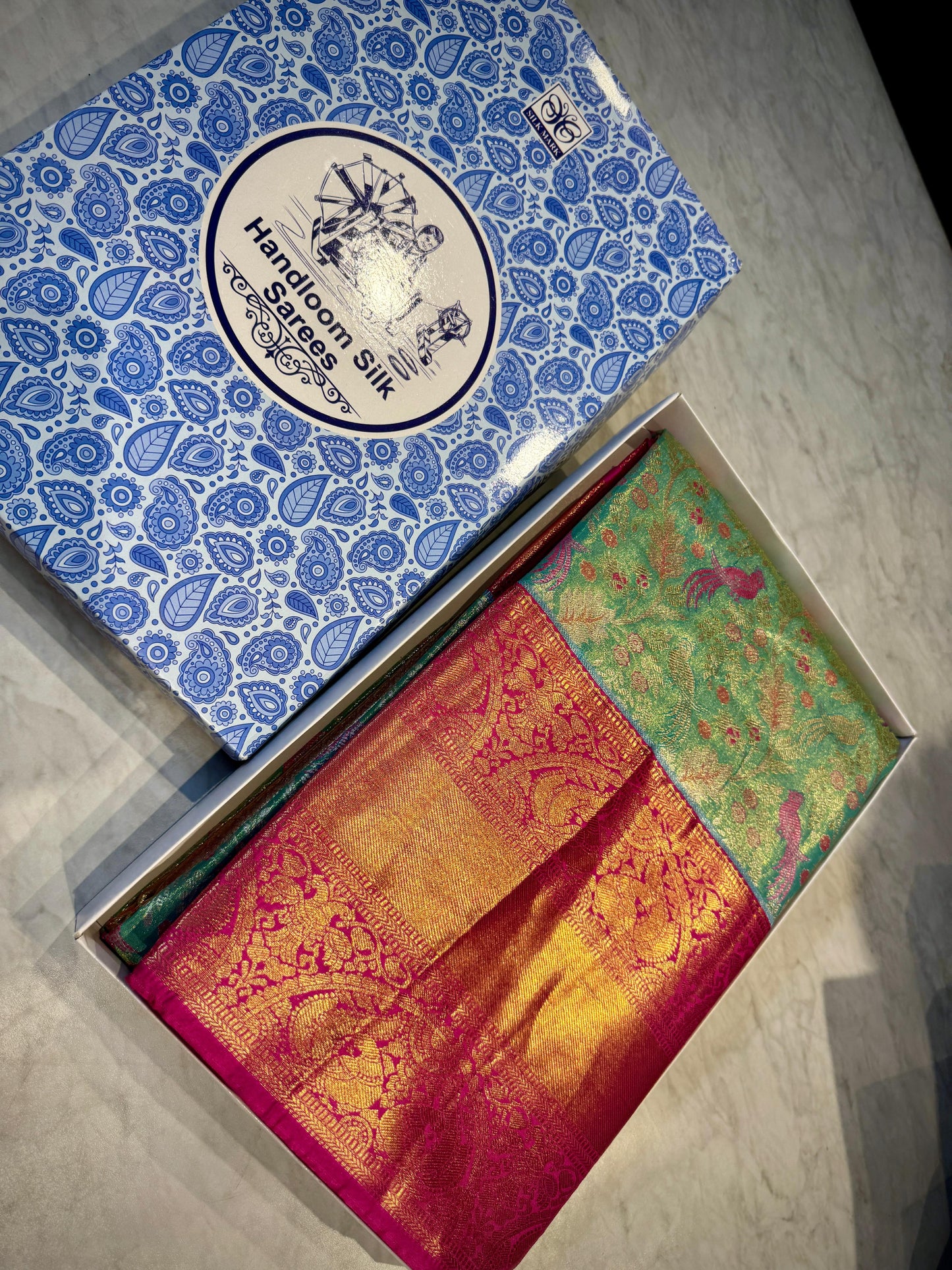 Kanchipuram Meena Weaving Saree