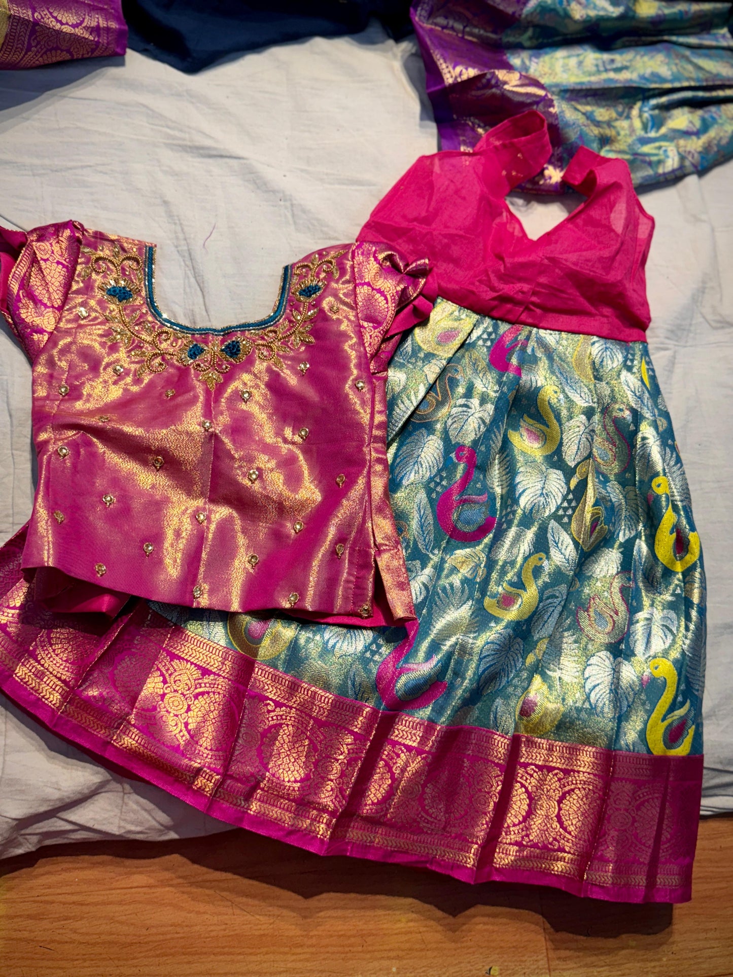 Kid's Ready To Wear Kanchi Pattu Lehenga
