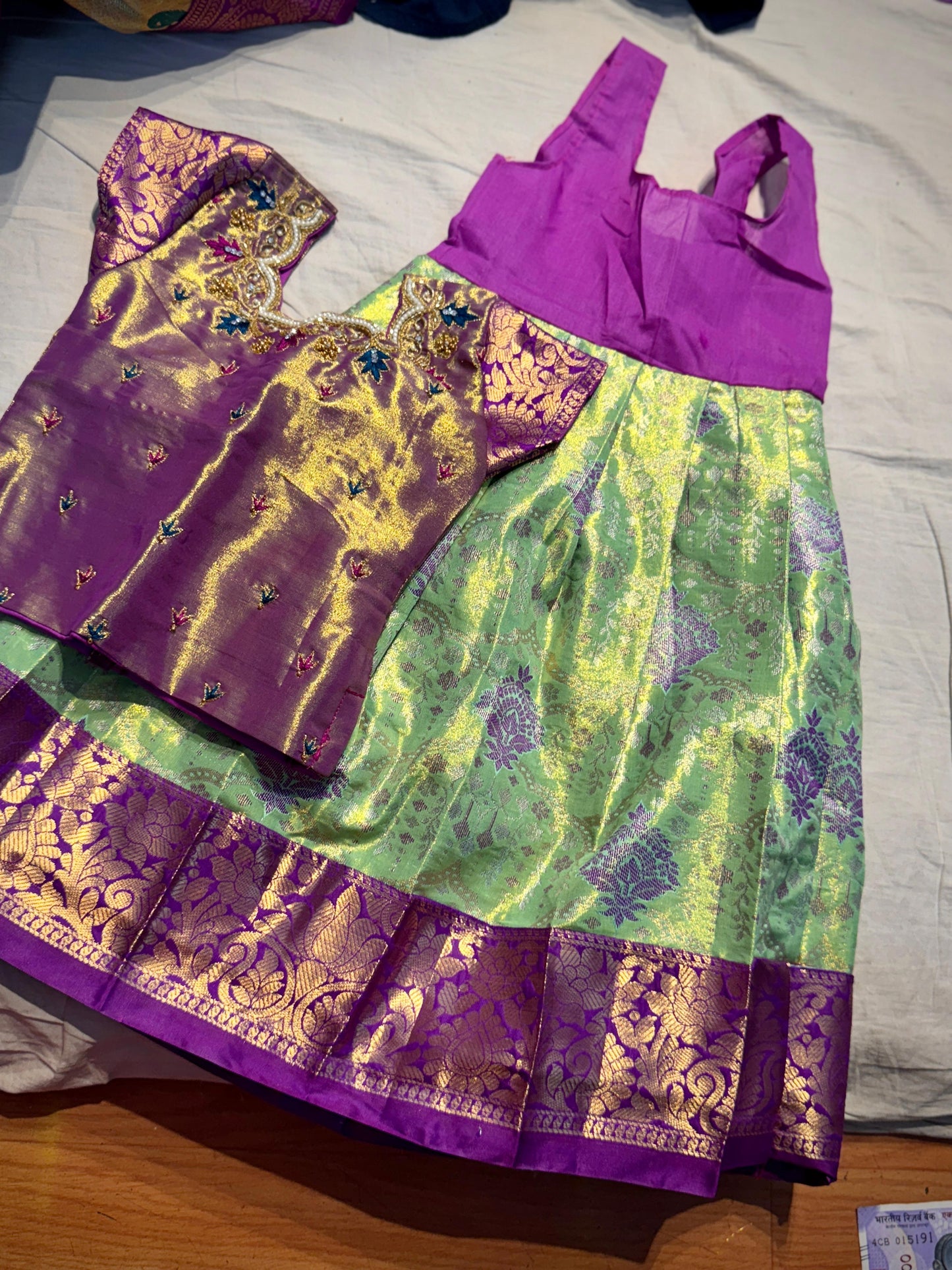 Kid's Ready To Wear Kanchi Pattu Lehenga