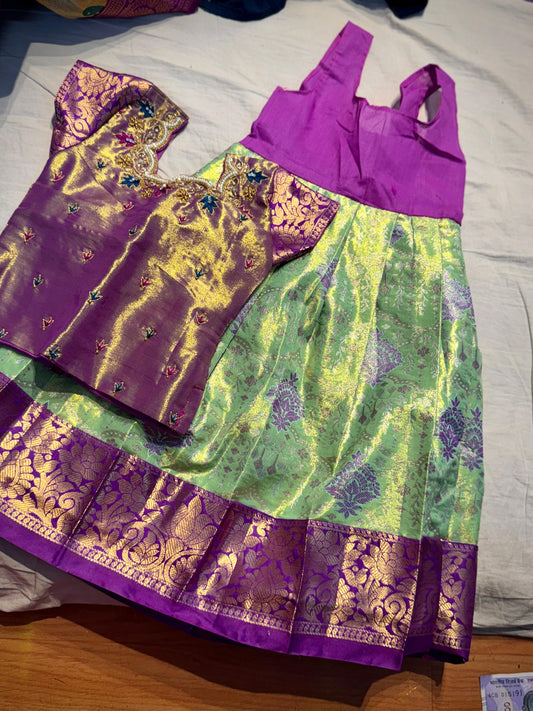 Kid's Ready To Wear Kanchi Pattu Lehenga