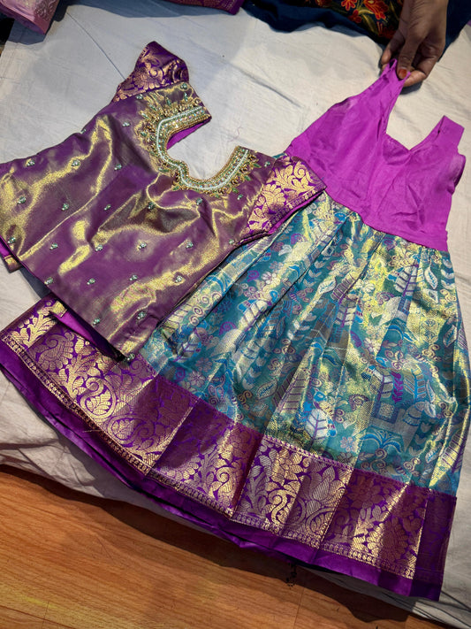 Kid's Ready To Wear Kanchi Pattu Lehenga