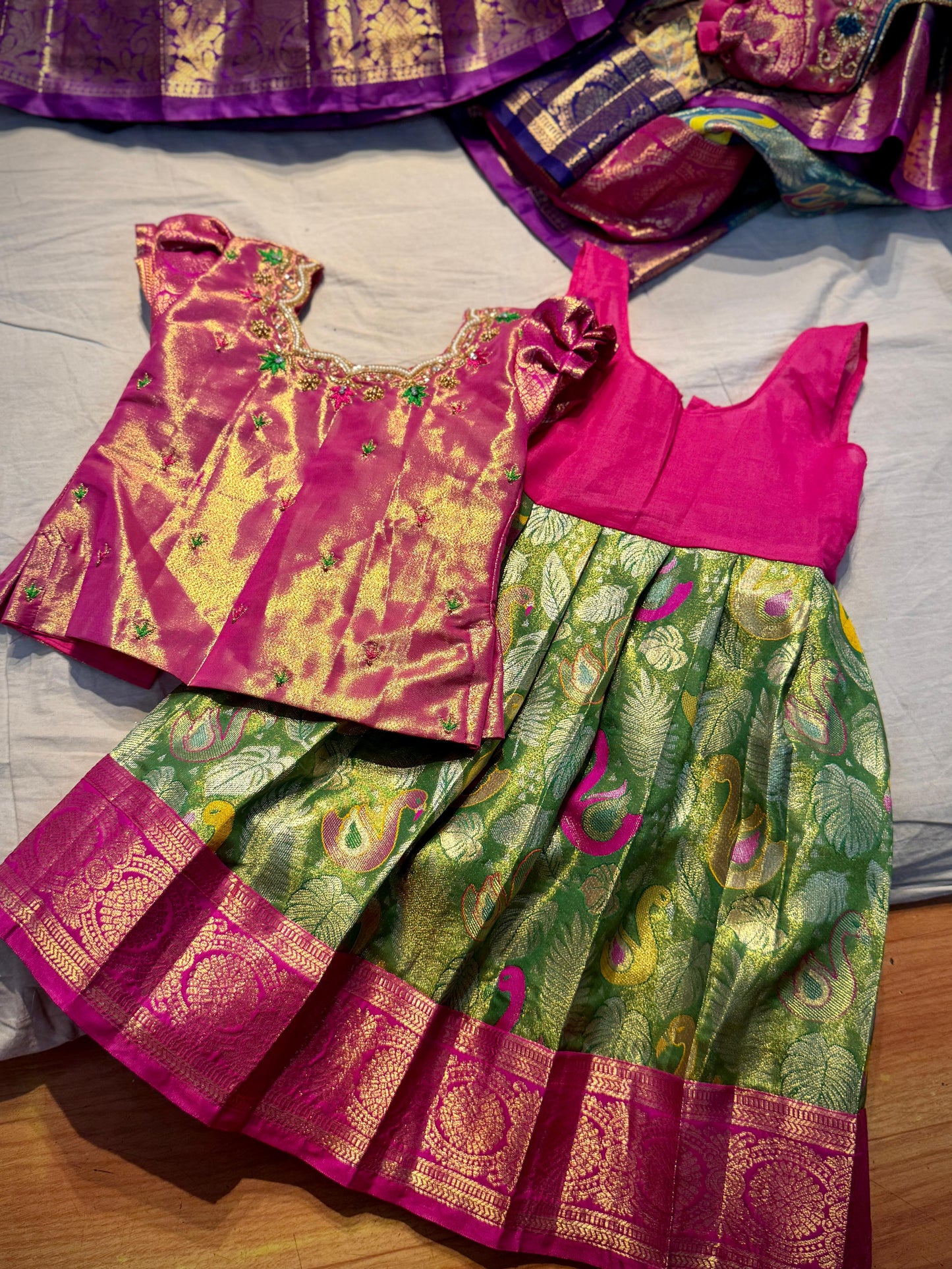 Kid's Ready To Wear Kanchi Pattu Lehenga