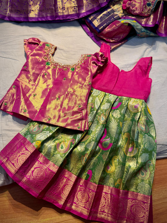 Kid's Ready To Wear Kanchi Pattu Lehenga
