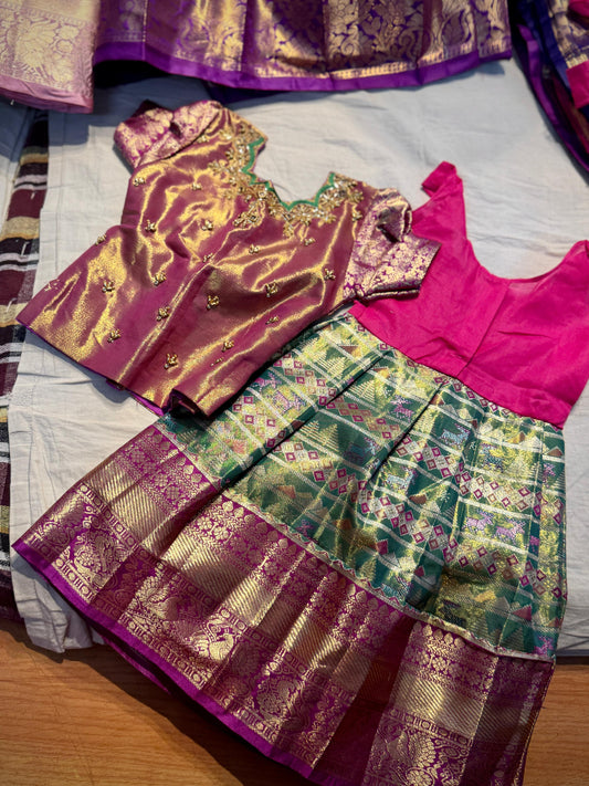 Kid's Ready To Wear Kanchi Pattu Lehenga