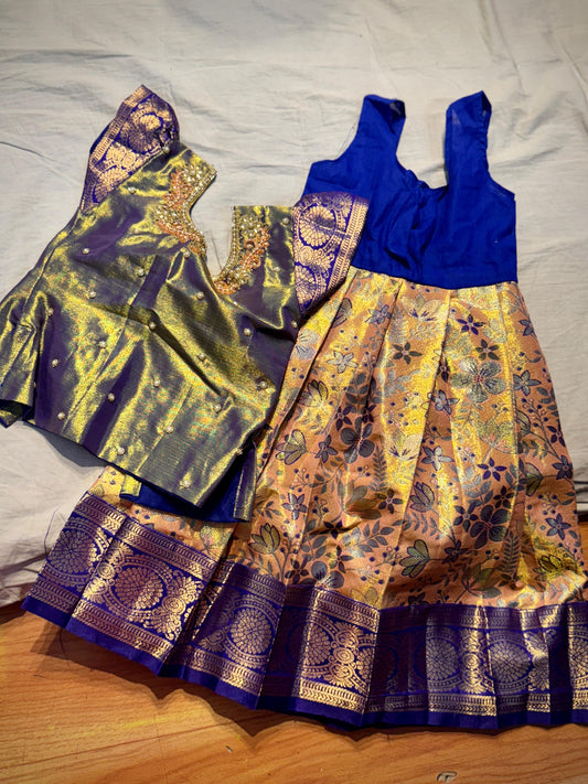 Kid's Ready To Wear Kanchi Pattu Lehenga