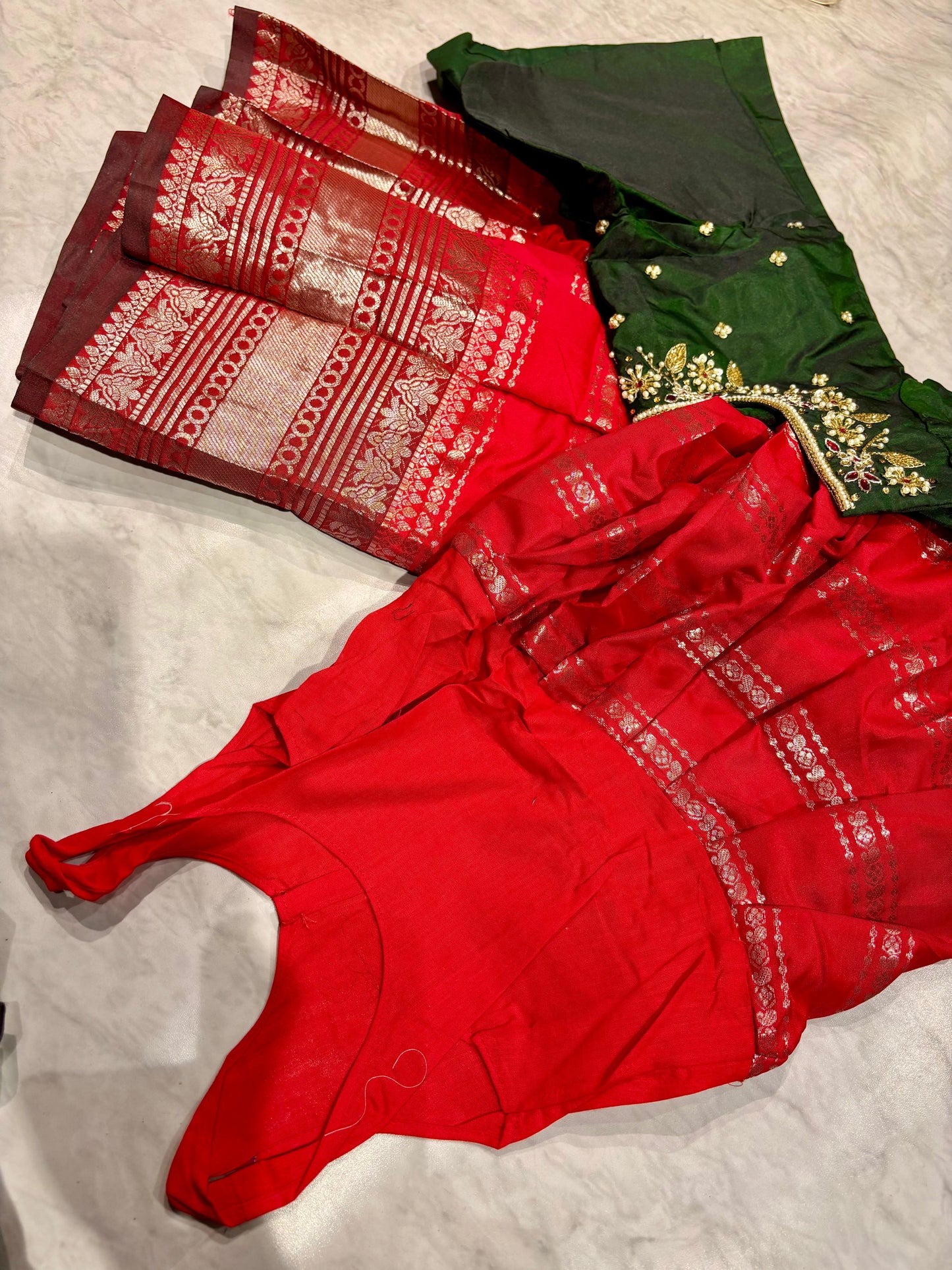 Kids Kanchi Pattu Lehenga