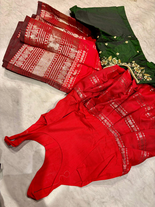 Kids Kanchi Pattu Lehenga