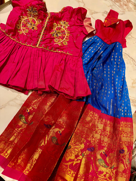 Kids Kanchi Pattu Lehenga