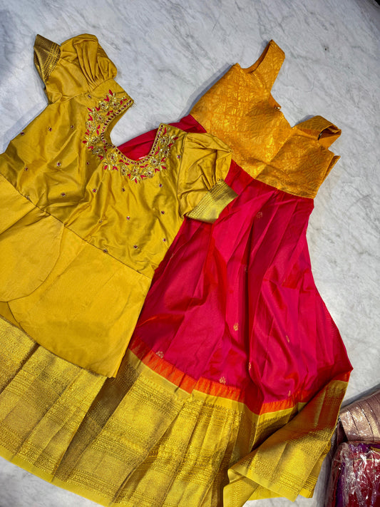 Kids Kanchi Pattu Lehenga
