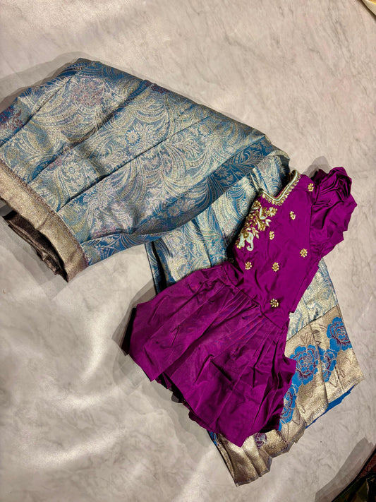 Kids Kanchi Pattu Lehenga