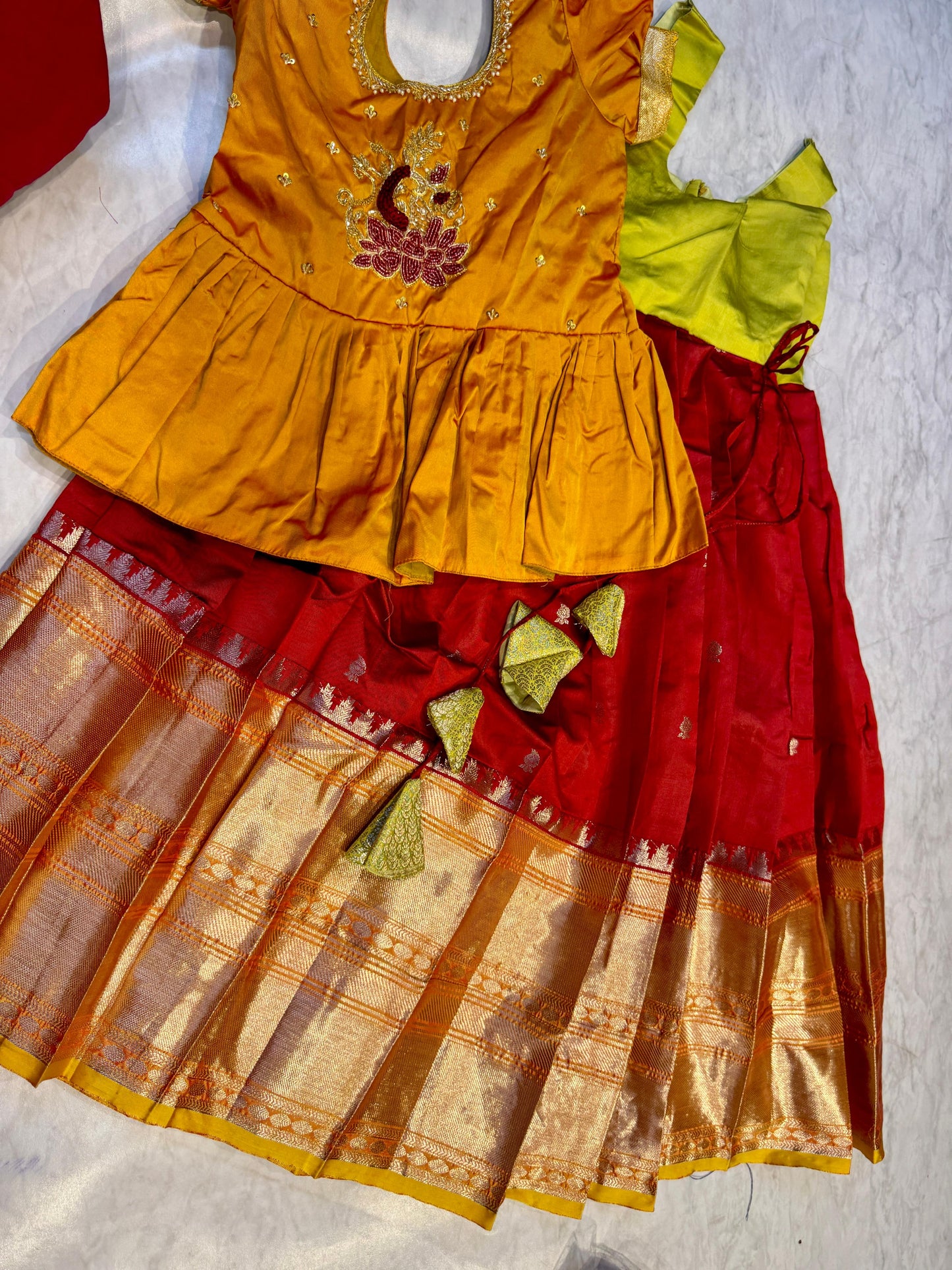 Kids Kanchi Pattu Lehenga