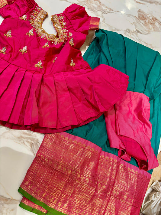 Kids Kanchi Pattu Lehenga